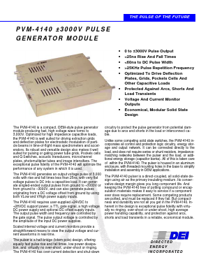 PVM-4140 Datasheet PDF Directed Energy, Inc. An IXYS Company