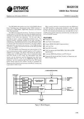 MAQ28139NC Datasheet PDF Dynex Semiconductor