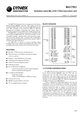 MAS17501LE Datasheet PDF Dynex Semiconductor
