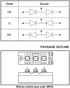MP02G260-14 Datasheet PDF Dynex Semiconductor