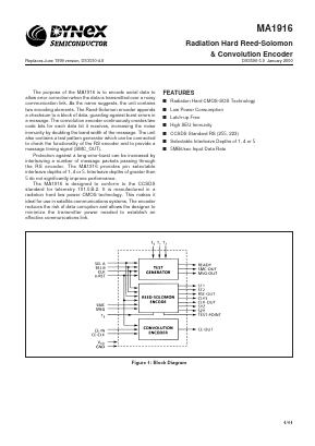 MAR1916FC Datasheet PDF Dynex Semiconductor