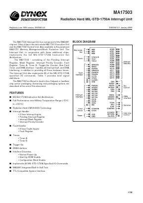 MAS17503FC Datasheet PDF Dynex Semiconductor