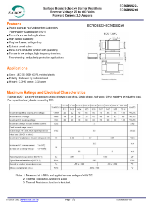 EC76DSS24 Datasheet PDF E-CMOS Corporation