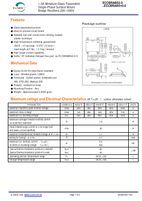ECCBRABS4-6 Datasheet PDF E-CMOS Corporation