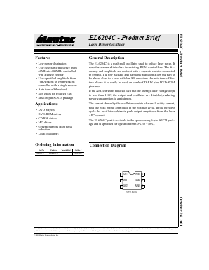 EL6204C Datasheet PDF Elantec -> Intersil