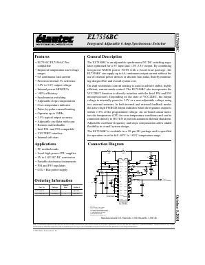 EL7556BCM-T13 Datasheet PDF Elantec -> Intersil