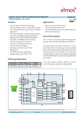 E909.06 Datasheet PDF ELMOS Semiconductor AG