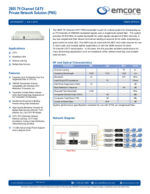 2805 Datasheet PDF Emcore Corporation