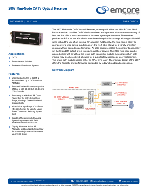 2807NC-SFAP Datasheet PDF Emcore Corporation