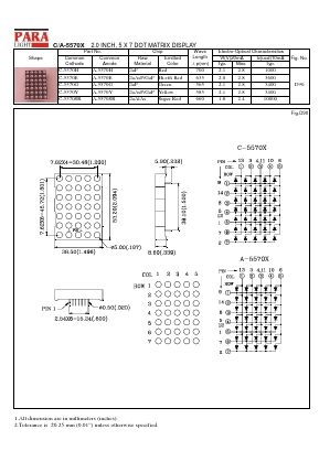C/A-5570X Datasheet PDF Seiko Epson Corp