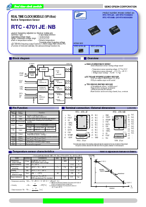 RTC-4701NB Datasheet PDF Seiko Epson Corp