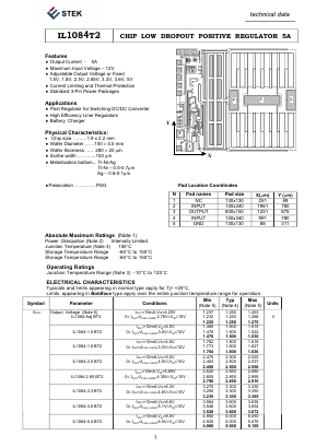 IL1084-3.3BT2 Datasheet PDF Estek Electronics Co. Ltd