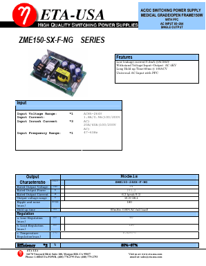 ZME150-24SX-F-NG Datasheet PDF ETA-USA