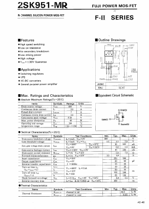 2SK951-MR Datasheet PDF ETC