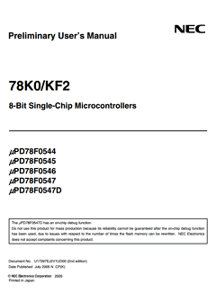UPD78F0545GC(T2)-UBT-A Datasheet PDF ETC
