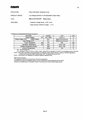 BU4316F Datasheet PDF ETC