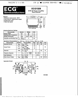 ECG1329 Datasheet PDF ETC