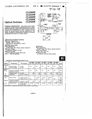 CLI835W Datasheet PDF ETC