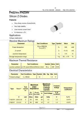 FHZ10V Datasheet PDF ETC