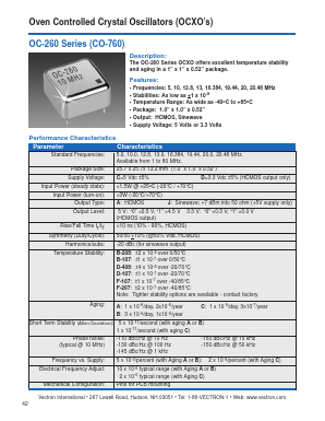 OC-260-CAD-408BA-20 Datasheet PDF ETC