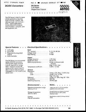 DAD7250-2 Datasheet PDF ETC