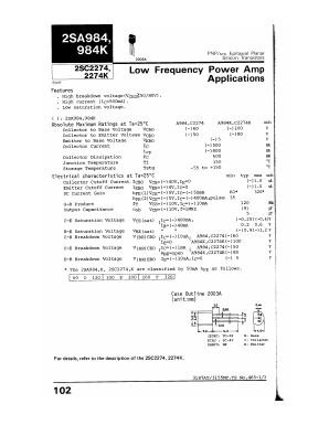 2SA984 Datasheet PDF ETC