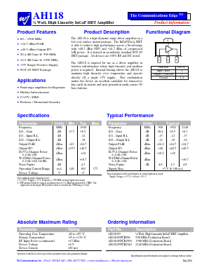 AH118-89PCB900 Datasheet PDF ETC