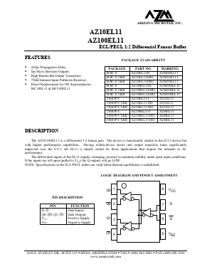 AZ10EL11TR1 Datasheet PDF ETC