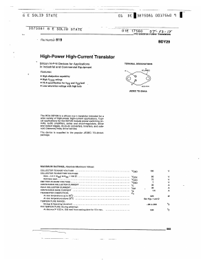 BDY29 Datasheet PDF ETC
