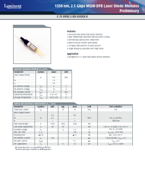 C-15-DFB2.5-PD-SMU Datasheet PDF ETC
