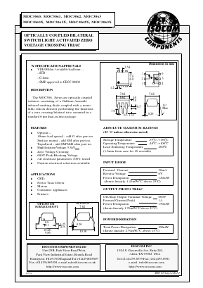 MOC3062X Datasheet PDF ETC