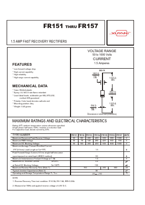 FR152 Datasheet PDF ETC