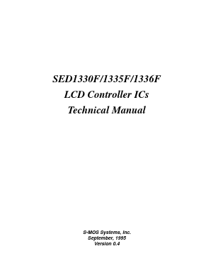 SED1336F Datasheet PDF ETC