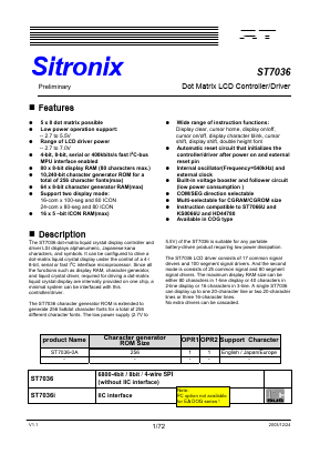 ST7036I Datasheet PDF ETC