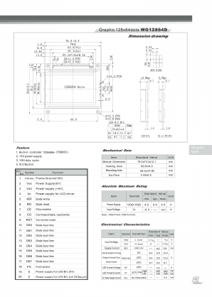 WG12864D Datasheet PDF ETC