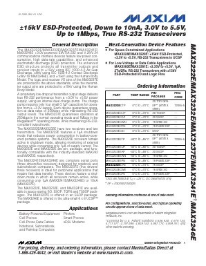 MAX3246ECBX-T Datasheet PDF ETC