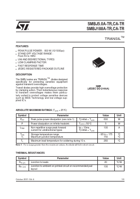 SMBJ70A-TR Datasheet PDF ETC