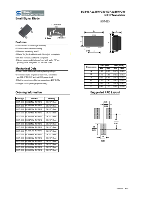 BC850CWRF Datasheet PDF ETC