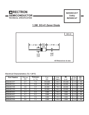 BZX85C3V3-T Datasheet PDF ETC