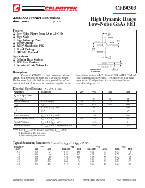 CFB0303 Datasheet PDF ETC