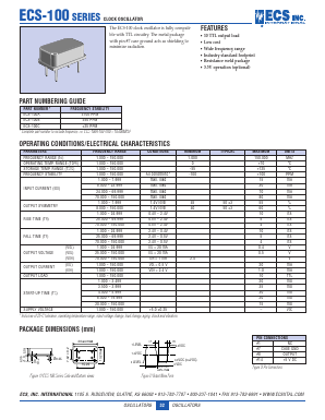 ECS-100A-100 Datasheet PDF ETC