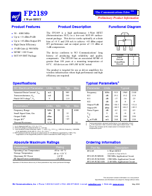FP2189-PCB900S Datasheet PDF ETC