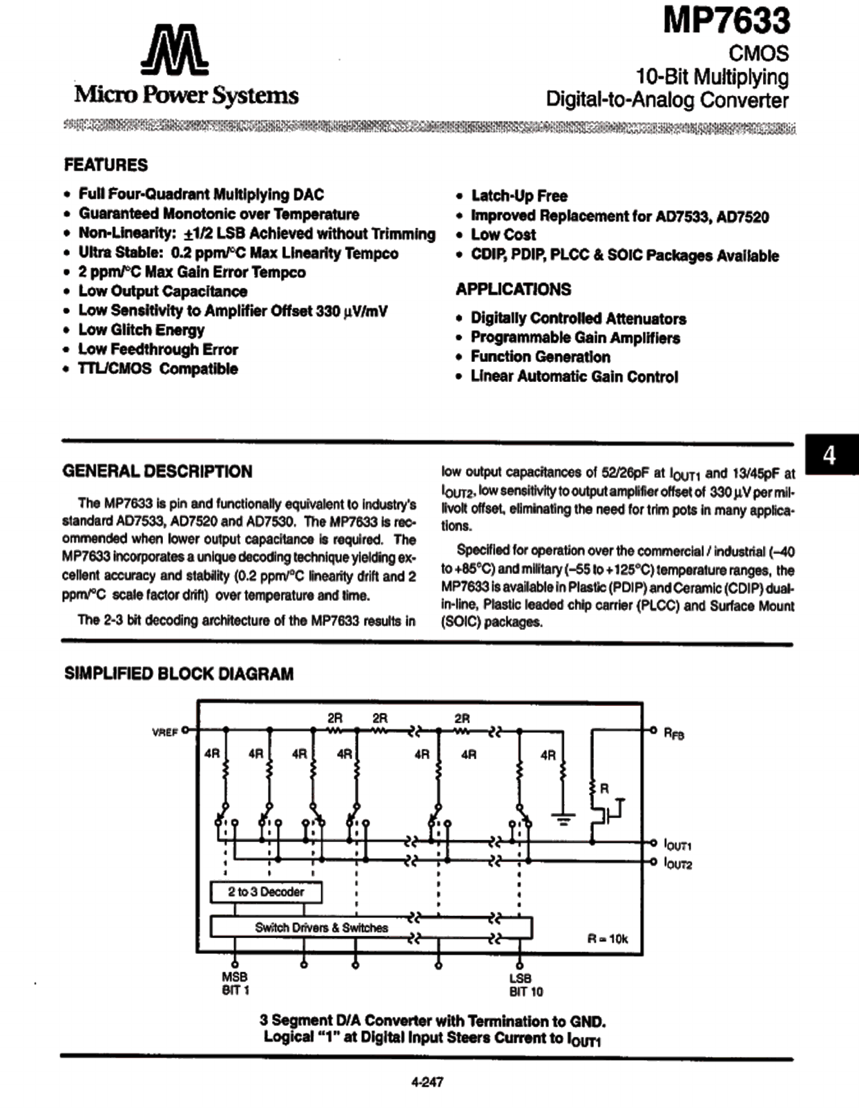 MP7633KS Datasheet PDF ETC