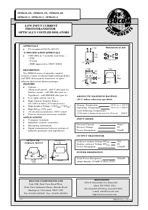 SFH610-2X Datasheet PDF ETC