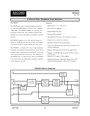 XE0204 Datasheet PDF ETC