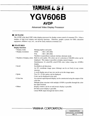 YGV606B Datasheet PDF ETC