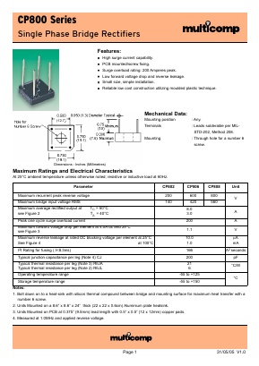 CP806 Datasheet PDF ETC