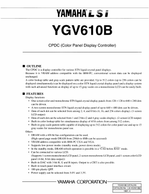 YGV610B Datasheet PDF ETC