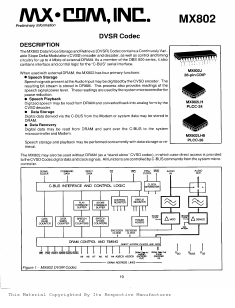 MX802 Datasheet PDF ETC