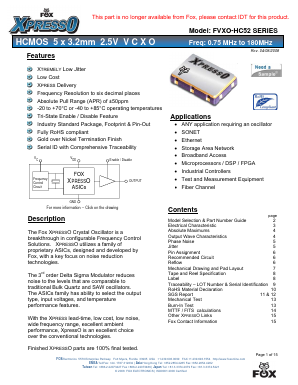 FVXO-HC52BR-1-59 Datasheet PDF ETC